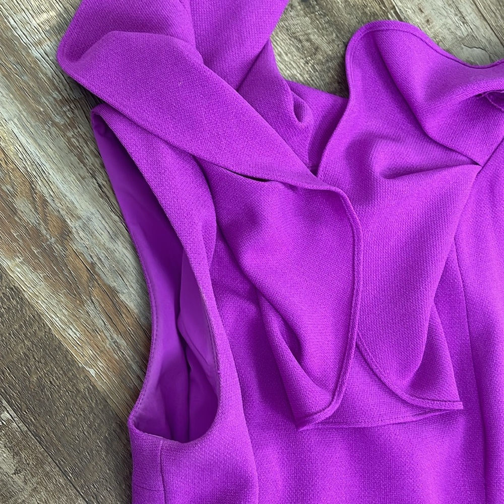 Antonio Melani Elegant Purple Ruffle Dress Ladies Size 8-TUESDAY SALE! - Picture 10 of 13